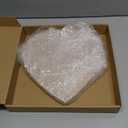 Valentine Pink Heart Marble Cheese Board 9.8 x 9.8 Inch Charcuterie Cutting Tray Marble Serving Decorative for Decoration Charcuterie Kitchen