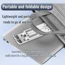 Portable Aluminum Alloy Laptop Stand, 7-Level Adjustable, Foldable, Ergonomic, Suitable for Laptops up to 18 Inches, Grey Metal