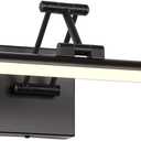 Joossnwell Picture Light for Painting Black Art Light Hard-Wired Picture Frame Light 23.62 Inch Dimmable Gallery Wall Light with Adjustable Swing Arm for Painting Library Museum Warm White