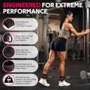 WALITO Gym Ankle Straps for Cable Machines Women & Men - Glute Kickback Ankle Cuff, Adjustable Cable Machine Accessories for Leg Extensions, Hip Abductors & Lower Body Workouts