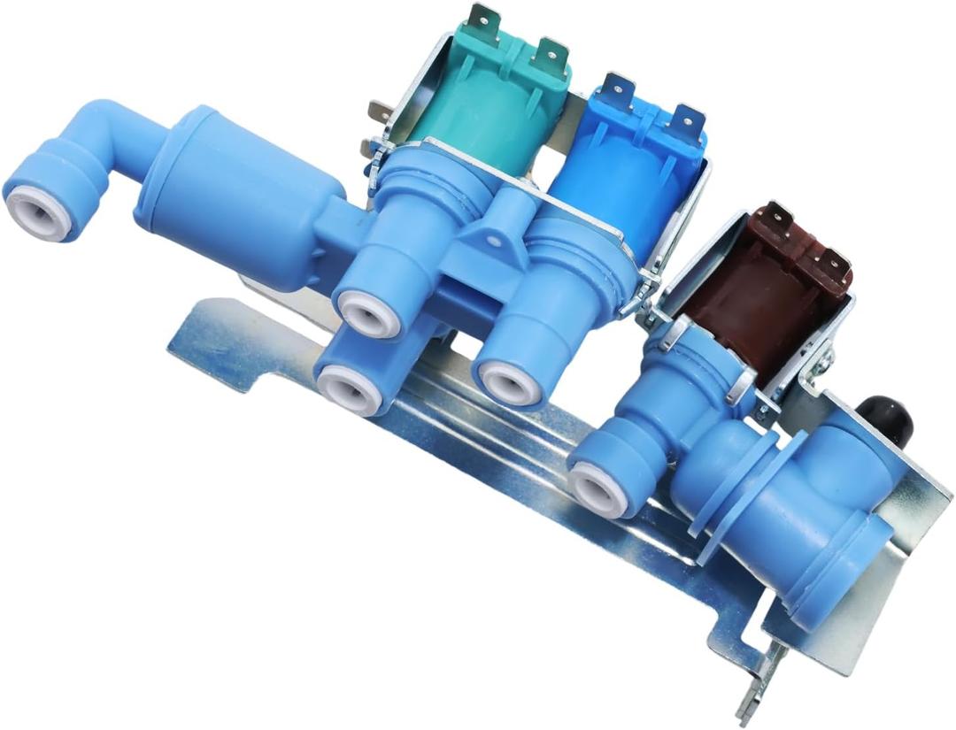 242253002 242102201 Refrigerator Water Inlet Valve  for Frigidaire, Electrolux, Kenmore, Crosley French-Door/Side-by-Side  Replaces 2689640 AP5669874 PS7321353 EAP7321353  Ice Maker Water Valve