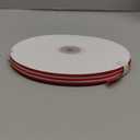 Red and White Striped Grosgrain Ribbon, 3/8" x 50 yds, Double Sided Patriotic Ribbon for American Crafts, Cheerleading Decorations, Independence Day, Christmas Decorations, Valentines Day