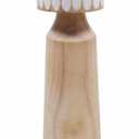 Wood Large Candle Holder 8 Inch