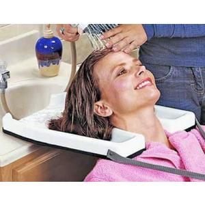Safety Contoured portable salon home Shampoo hair washing sink tub tray Medical