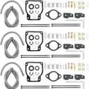3 Pack 18-7750-1 Carburetor Rebuild Kit, Replacement for Mercury Mariner Outboard Motor, Replaces 1395-8236351 1395-8236352 1395-8236353 1395-8236354