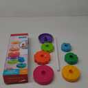 Spinning Stacking Toys for Babies 12+ Month Rainbow Ring Flowers Animals Fruits Theme Stacker ABS Toys for Toddlers 1-3 Montessori Educational Learning Sensory Toy,Stacking Toy for Kids