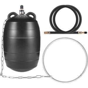 Inflatable Pipe Test Plug, with 19.7 or 39.37 Inch Quick-Install Extension Hose and Anti-Fall Iron Ring, Rubber Plumbing Balloon, 2 Inch, 3 Inch, 4 Inch and 6 Inch (4 Inch)