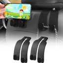 2 x Car Hooks for Headrest,2 Pack Car Seat Headrest Hooks,Car Seat Back Storage Hook,Car Seat Hooks for Purses and Bag,Purse Holder for Car(Black)