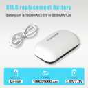 10000mAh Battery for BOBO VR S3 Pro and E3 Pro Replacement for BOBOVR B100 Hot-Swap Battery Accessories, Magnetic Connectors