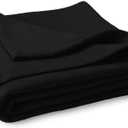 MV Sport Lightweight Sweatshirt Blanket Throw - Warm & Cozy, Breathable Oversized Fleece Knit, Couch, Bed, Travel, Cold Nights, and Outdoors - Soft Light Weight Blanket 54"" x 84"" Black