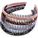 STHUAHE4PC Multicolor Protection Resin Teeth Comb Hair Hoop Hairband Headband Hair Accessories for female by Beauty hair (4 Colors)