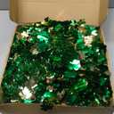 Timer & Shamrock - St Patricks Day Decorations, 5Ft Lighted St Patricks Day Tree with 50 LED Warm Lights 12 Balls Ornaments Battery Operated Pop Up Tinsel Collapsible Tree for Home Porch Office Party