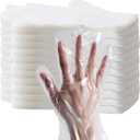 HLIN 6000 Pcs Plastic Food Prep Gloves - Disposable, Transparent for Food Service