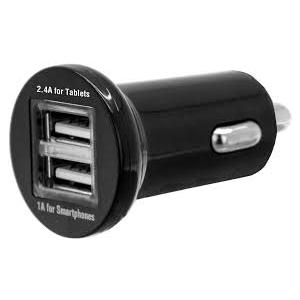 High Power USB Car Charger - Black