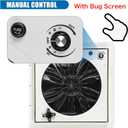 RV Roof Vent Fan, 12V DC 14" Super Quiet Reliable Manual RV Roof Fan, 3-Speed, Reversible