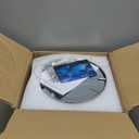 HG Power 10 Inch Metal Exhaust Fan with Switch, 988 CFM Powerful Garage Exhaust Fan with Damper, Potable Wall Mount Fan Fume Extractor Ventilation Fan for Shop, Shed, Basement, Chicken Coop, Silver