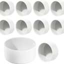 10 Pack 2inch PVC End Cap Fitting for Schedule 40 PVC Pipe, White Slip Socket Cap Connector for Irrigation Pool Spa and Cold Water Lines