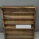 Shadow Box Frame Display Case 16x20 with Removable Shelves, Deep Memory Box Trinket Knick Knack Shelf Cabinet for Collector, Keepsake Coins Military Medals Wedding Flowers Real Wood