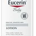 Eucerin Baby Body Lotion, Hypoallergenic and Fragrance Free Baby Lotion with Pro-Vitamin B5 and Shea Butter, 13.5 Fl Oz Bottle