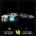 LocoLee LED Light Kit Compatible with Lego Lamborghini Countach 5000 Quattrovalvole - No Models Only Light, Creative Lighting Set Accessories Compatible with Lego 10337 Set (Standard Version)