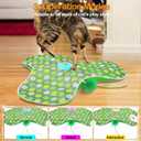 Interactive Cat Toys Rechargeable,Moving Concealed Feathers,Real Mouse Squeaky,Touch Activated Cat Kitten Toy Exercise Toys for Indoor Bored Adult Cats (green)