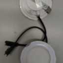 2 Pack 12V DC 1.5W Range Hood Lights with SM Socket Male Head Round 68mm 6500K Plastic, Hole Closet Stove LED Light Recessed, Bright White Kitchen Range Hood Light Bulbs Replacement (SM Socket Round)