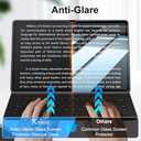 2 Pack for Galaxy Tab S10 Plus/S9 Plus/S9 FE Plus 12.4-inch Matte Glass Screen Protector (Not Privacy) Anti Glare Anti Fingerprint Tempered Glass with Alignment Frame