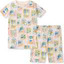 Burt's Bees Baby Baby Girls' Pajamas, Short Sleeve Tee and Shorts 2-piece Pj Set, 100% Organic Cotton