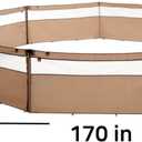 Portable Outdoor Dog Fence, Lightweight Fabric Pen, RV Camping (Sand)
