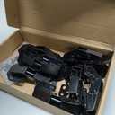 10 Soft Closing Hidden Hinges Surface Mount Kitchen Concealed Cabinet Hinges, No Pre-drilled Heavy Duty for Kitchen Cabinet Cupboard Door (Hidden C,Black)