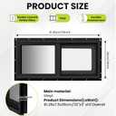 Vinyl Basement Sliding Window 32" x 14" Black