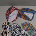 DRESHOW 5 Pack Knotted Headwraps for Women African Turban Pre-Knotted Beanie Headwraps Hair Covers