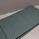 Foldable Yoga Mat 75" x 31", 6mm Thick TPE Grip Exercise Mat for Home, Travel & Outdoor, Portable Folding Fitness Mat for Pilates, Stretching & Workout (Dark Green+Dark Green Grey, 74“L*31W”*0.24“T）