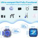 PROGRACE Pool Toy & Kids Underwater Camera - IP68 Waterproof Action Camera for Boys Ages 3-12, 1080P Video, 32GB Card, Mount for Bike & More, Birthday Gift for Diving, Swimming, Riding, Snorkeling