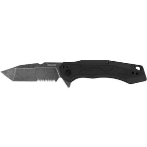 Kershaw Analyst Tanto Pocket Knife, 3.25" 8Cr13MoV Steel Blade, Liner Lock Folder, EDC (Black)