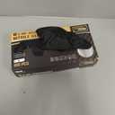 COOLJOB 5 Mil Black Disposable Nitrile Gloves for Men, Heavy-Duty for Household Cleaning, Cooking, Working, Powder Free, (Large (Pack of 100))