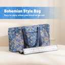 American Mahjong Tile Set with Blue Printed Carrying Bag, 166 Premium Tiles, 4 All-in-One Color Racks/Pushers, Mah Jongg Sets, Mahjong Game Set for Travel, Christmas, Birthday Gifts
