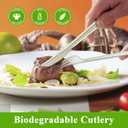 2 x ANKS Compostable Knives, 150 Count 7.1in Disposable Knives, Made from Natural Corn Starch, Eco-Friendly, Heat Resistant Great for Party, Picnic, Dinner, Takeaway, Thick Solid, Heat Resistant