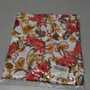 SASTYBALE Christmas Cloth Napkins Set of 4, Washable Xmas Napkins with Poinsettia Flowers, Heavyweight Fabric Napkins for Winter Party Dinner Decor (20" x 20", Square)