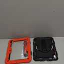 SEYMAC stock Case for iPad (A16) 11th/10th Generation 11''/10.9'' 2025/2022, Full-Body Drop Protection Case with Screen Protector &360 Rotate Hand Strap/Stand, Black+Red