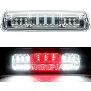 Third 3rd Brake Light LED Replacement for Ford F150 Lobo 2004 2005 2006 2007 2008, 07-10 Ford Explorer Sport Trac, 06-08 Lincoln Mark LT, High Mount Stop Light Assembly, Clear Lens
