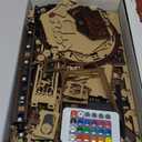 Roine Lxux 3D Wooden Puzzle of Creative Gift, for Family and Friends, 3D Wooden Puzzles Light Enhance the Lighting Atmosphere of Holiday Gatherings,Decorate Daily Life