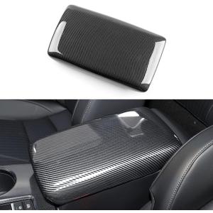Car Central Armrest Box Cover Decals for 2022 2023 2024 2025 Honda Civic 11th Gen Accessories ABS Carbon Fiber Interior Stickers