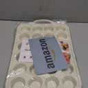 2 Packs 24 Cups Silicone Muffin Pan with Metal Reinforced Frame Mini Size Cupcake Pan Tray Egg Bites Silicone Circle Cookie Molds Muffin Tin Tart Pans Baking Sheet Set for Breakfast Sandwiches (Cream)