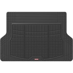 Motor Trend Premium FlexTough All-Protection Cargo Mat Liner w/Traction Grips & Fresh Design, Heavy Duty Trimmable Trunk Liner for Car Truck SUV, Black (OF-985-BK)