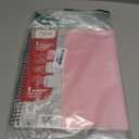 Mead Spiral Notebook, 1 Subject, Wide Ruled Paper, Plastic Cover, 8" x 10-1/2", 100 Sheets, Pastel Pink (930092B)
