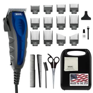 Wahl USA Self Cut Compact Corded Clipper Personal Haircutting Kit with Adjustable Taper Lever, and 12 Hair Clipper Guards for Clipping, Trimming & Personal Grooming  Model 79467