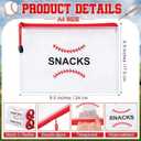 Motiskyy 24 Pcs Sports Ball Snack Bags Bulk 9.5" x 6.9" Sports Goodie Party Favor Bags Stuffers Team Gifts Candy Treat Mesh Pouches with Zipper for Team Ground Birthday Gift Party Supplies(Baseball)