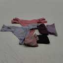 FINETOO Seamless Underwear for Women Cheeky Bikini Panties High Cut V-waist Lace Underwear Women Cute Bikinis 6 Pack, S