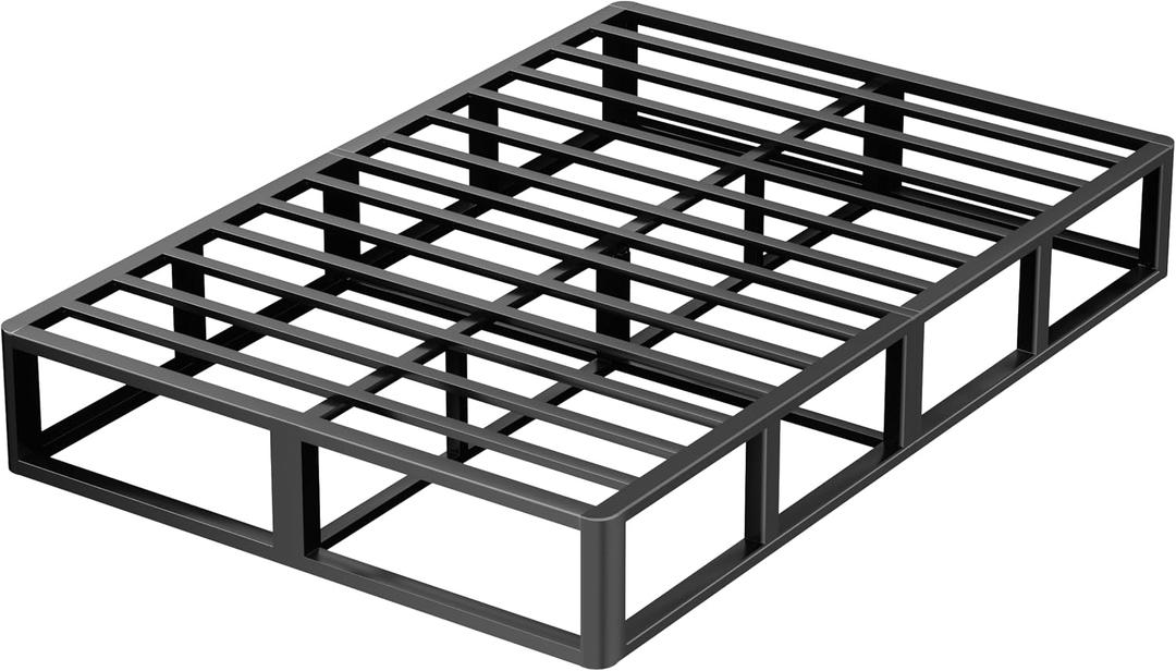 VIPSHOW 10 Inch Full Metal Bed Frame with Round Corner, 3000 LBS Heavy Duty